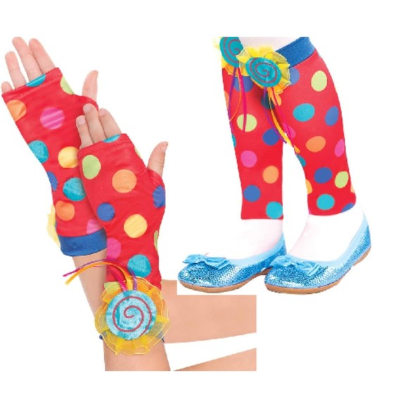 amscan Other - Set of amscan Lollipop Fairy Leg Warmers & Glovelettes 1 Pair each Child 4-6